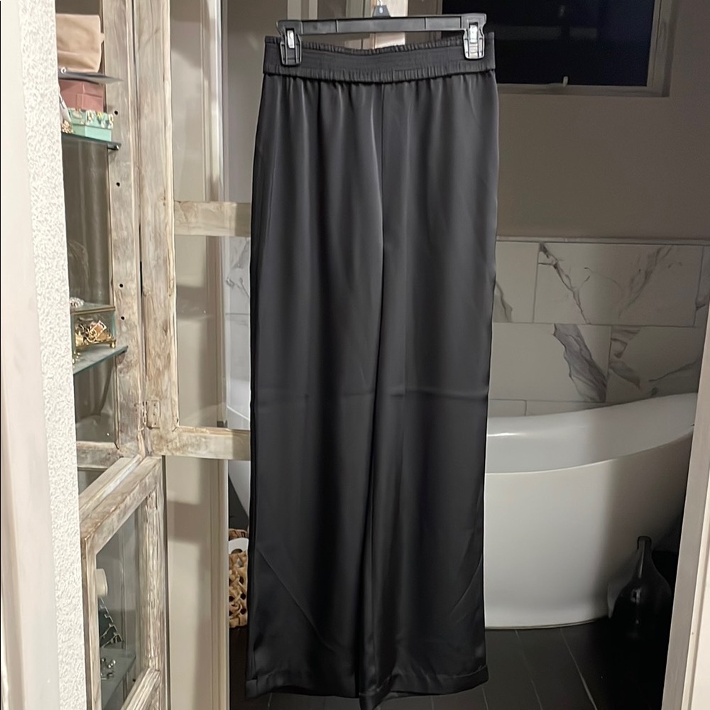 Women’s Black Satin Pants